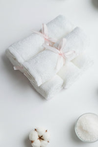 Organic Bamboo Face Towels Set of 5
