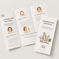 Rosy Lana skincare product instructions on a white background